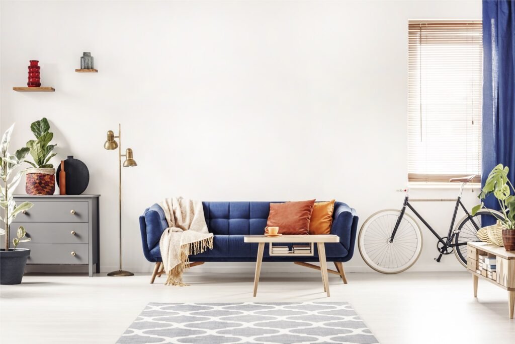 Property Multi Image Slider blue couch